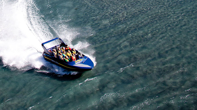 helikoptervlucht en jetboat nieuw-zeeland